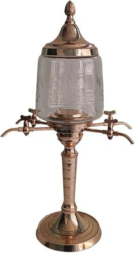 RoyalAntiquess New Handmade Copper Absinthe Fountain | 4 Spout | Absinthe Tower | Absinthe Dispenser | Vintage Absinthe