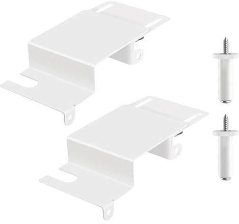 Harilla Lot de 2 serrures de sécurité pour enfants, professionnelles, pratiques, de qualité supérieure, en métal, haute performance, basées sur le cadre de, Blanc