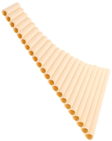 Panflöte G-dur 22 Pfeifen für Bühne und Musikunterricht, Beige | Kunststoff, Traditionelle Handwerkskunst, Klare Töne und Weite Tonlage, Elegant für Anfänger und Profis