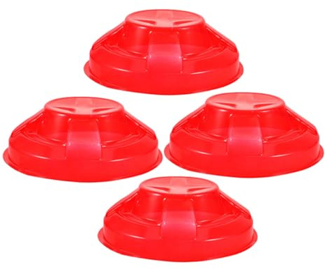 Uonlytech 4Pcs Detector Protector Fire Alarm Covers Plastic Dust Guards for Commercial Kitchens and Hotel Use, Replacement Covers Suitable for Smoke and Heat Alarms