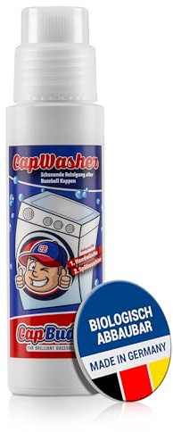 Cap Buddy Cap Washer Kappenreiniger mit Bürstenflasche zum Kappen waschen Basecap Waschgestell für Flexfit Trucker Cap Herren Einfachste Art deine Baseball Mützen zu Reinigen