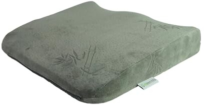 identités, Coussins Confort Plus, Vegelya, Modèle Assise, à Mémoire de Forme, Découpe Sacrum, Mousse Naturelle au Charbon Actif de Bambou, Ergonomique
