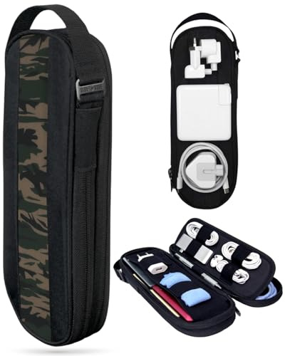 SIDE BY SIDE Kabel-Organizer-Tasche für Ladegerät, Powerbank und technisches Zubehör Elektronik-Reise-Organizer für Kabel, Gadget, MacBook und Laptop-Ausrüstung