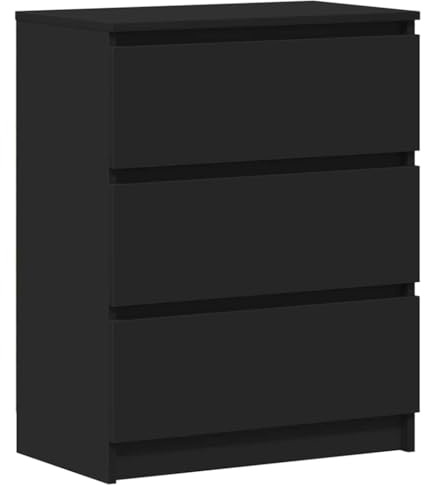 vidaXL Sideboard Schwarz 60x35x76 cm Holzwerkstoff