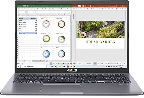 ASUS VivoBook 15 A516JA 15.6 inch Full HD Laptop (Intel core i3, 4GB RAM, 256GB SSD, Windows 10 with free upgrade to Windows 11)