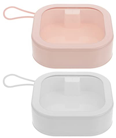 Tragbarer Haargummihalter 2 stücke Haarband Aufbewahrungsbox Haarspange Organizer Box Tragbare Lagerhalter Organisator Für Haargummis