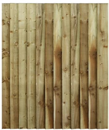 Made to Measure 5ft Wooden Garden Gate, Custom Feather Edge Semi-Braced Flat Top Treated Timber Door for Outdoor Pathway Home Access, MAX 150cm High x MAX 120cm Wide