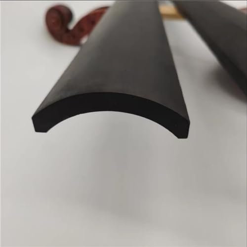 HDYNUZ 4/4 Cello-Griffbrett, Griffbrett aus reinem Ebenholz, professionelles Cello-Zubehör, Reparatur-Zubehör, Ersatzteile (Size : 4/4 Cello Round Fingerboard)