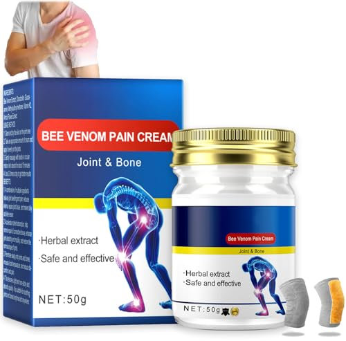 Bienengift Gelenk und Knochenschmerz-Heilcreme, Bienengift Gel Zur Behandlung Von Gelenken Und Knochen, Bee Venom Pain And Bone Healing Cream (1 Stück)