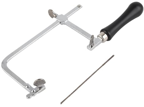 Verstellbare Sägebogen-U-förmige Bügelsäge, DIY-Handwerkzeug-Sägebogen, Stahl-Handwerkzeugsäge Für Schmuckhandwerk(Sawbow+Saw Blades)