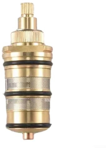 Thermostatic Valve Core, Brass Replacement Thermostat Cartridge Bath Mixer Faucet Shower Valve Repair Kit For Shower System