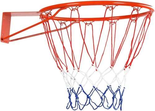GOPLUS Basketballkorb Indoor, Ø46cm Basketball Board Indoor Ballnetz Office Home, Outdoor Basketballbrett Türmontage/Wandmontage