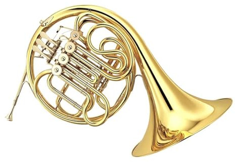 Bb/F 4 Tasten Doppelgold Waldhorn Blechblasinstrument