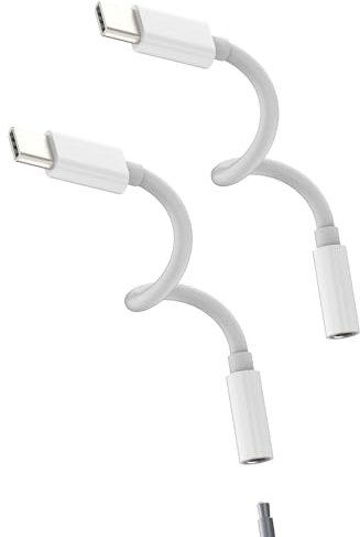Adattatore USB C a Jack 3.5mm Cuffie(2 pack)per Apple iPhone 16 15 Aux DAC Audio Cavo Presa per Auricolari Microfono Splitter compatibile per Samsung tipo c Adapter Macbook Auto Convertitore Accessori