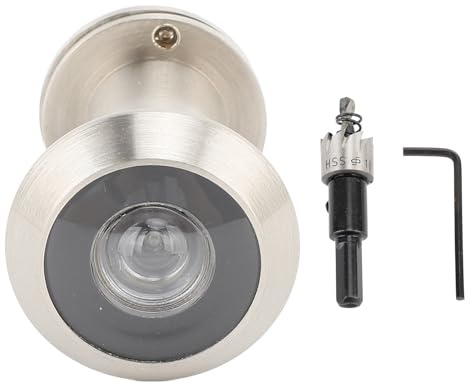200°-Weitwinkel-Türspion, Guckloch aus Zinklegierung mit 360-Grad-Abdeckung für die Sicherheit Im Home-Office-Hotel, Einfache Installation, Geeignet (SILVER)