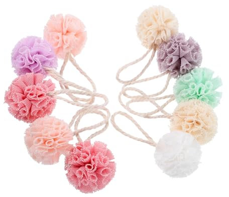 CHICAMPERA 10 Stück Simuliertes Badballzubehör Miniatur-badekugel Für Das Badezimmer Badespielzeug Süßer Badeschwamm Mini-badeschwammmodell Mini- Miniaturbadewanne Minibad Polyester