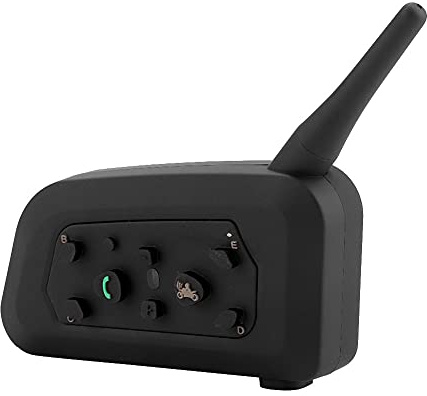 UPALDHOU Altoparlante per Casco Moto, V6Plus 1200 Casco Moto Interfono BT Wireless Cuffia Vivavoce per 6 Persone
