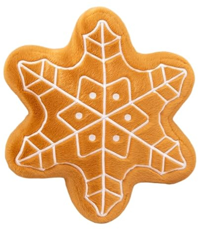 KESOTO Dekokissen Kuscheltier Plüschkissen Gefülltes Kissen für Party Schlafzimmer Urlaub, Weihnachtsschneefloc