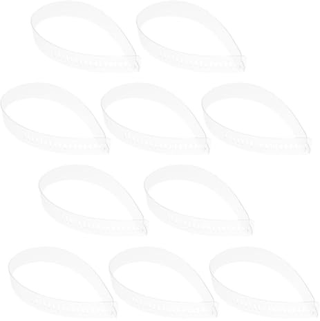 Homoyoyo 50 Tiras de Collar de Plástico para Cuellos de Camisa Duraderas y Fáciles de Usar Longitud Ajustable, Ideales para Fijar y Mantener el Cuello en Viajes