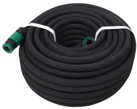 Lurrose Tuyau d'irrigation Goutte à Goutte : 1/2 Pouce, 30 m (98 pi), Tuyau poreux poreux pour Irrigation à Automatique, idéal pour Potager, Jardin et Serre.