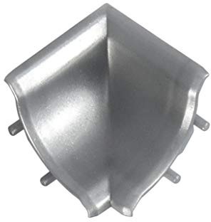 DQ-PP Profilé d'Angle Intérieur en Aluminium - 13 x 13 mm - PVC - Barre de Finition pour Plan de Travail et Table - Baguette Murale
