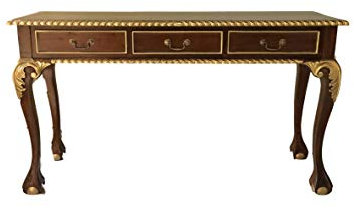 Kunibert Antik barock sekretär Louis Seize färg: valnöt med guldskrivbord sminkbord längd 135 x höjd 76 x bredd 43 cm nr 5