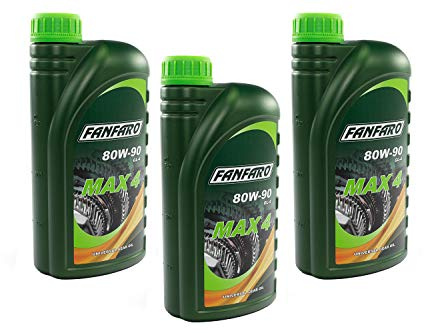 Getriebeöl FANFARO MAX 4 80W-90 GL-4 API GL4 Schaltung 3 X 1 Liter