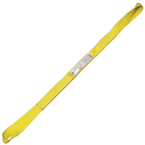 One Ply 8 x 14' Twisted Eye-to-Eye Nylon Type 4 Sling | EE1T-808 | 20 Eye Length | 12,800 Lb. Vertical Capacity | Hanes Supply (HSI) Heavy Duty Rigging Equipment for Lifting and Towing