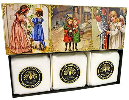 The English Soap Company, Gift Boxed Hand Soaps, A Victorian Christmas, 3 x 100g