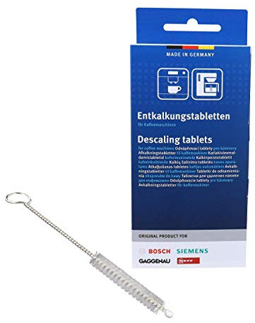 DL-pro Entkalkungstabletten Kaffeemaschine kompatibel mit Siemens Bosch 00311974 311974 TCZ8002 EQ Serie Kaffeeautomaten 3Stk mit DL-pro Reinigungsbürste