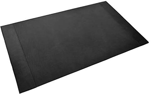 Memoria Schreibunterlage aus echtem Leder in Schwarz | Schreibtischunterlage 65 cm x 45 cm für Schreibtisch