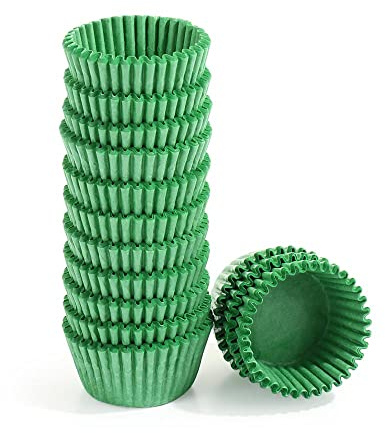 HomeSoGood 500Pcs Mini Green Cupcake Liners Cake Baking Cup Muffin Box Case Party Cake Mould Decorating Tools