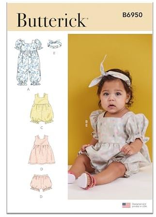 Butterick Schnittmuster für Baby-Sportbekleidung, mehrfarbig