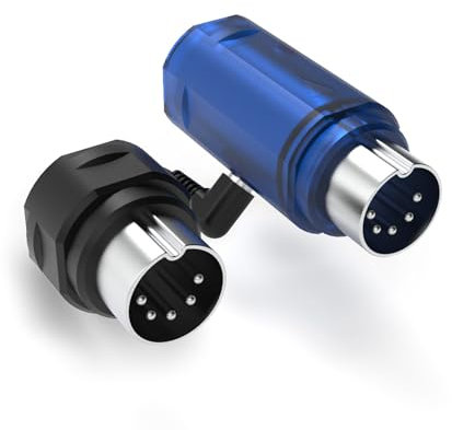 CME WIDI Master Blue - Limited Edition - Premium Bluetooth MIDI Adapter über 5-pin DIN MIDI - Ultra Low 3ms Latency - Advanced Wireless MIDI für Synthesizer EWI Keytar Pedalboard Digital Piano