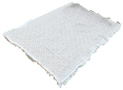 HERCHR Picknickdecke, Outdoor-Picknickdecke Mit Fransen, Weiche Outdoor-Überwürfe Und Decken aus Baumwolle Für Camping, Strand, Couch, Sofa(180 * 130)