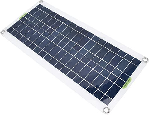 Fnppyrd Solar Panel Charger, 20W 21V Solar Battery Charger for Cars Vehicles Boats, Flexible Solar Powered Charging Board with USB Output for Hiking Camping Emergency