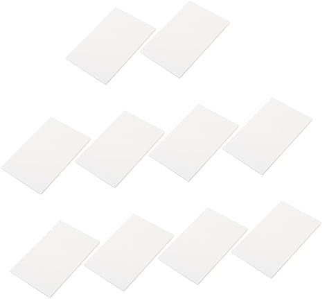 VILLFUL 10 Stück Transparente Memo Aufkleber Wiederverwendbare Notizzettel Selbstklebende Haftnotizen für Büro Schule und Zuhause Klare Nachrichtenerinnerungen