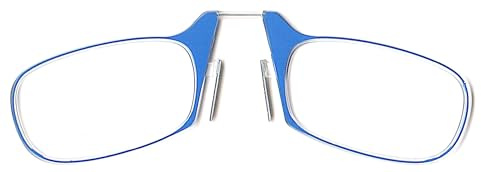 NEW VISION Occhiali da Lettura Ultraleggeri Mini Nose Clip per Uomo e Donna, Antiscivolo NV1171 (Blu, 2.5)