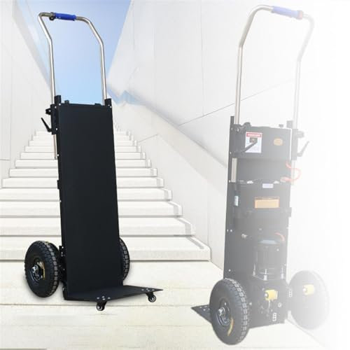 Generisch 1200 W Elektrischer Treppensteiger-Sackkarren, 400 Kg Tragkraft Elektrischer Handkarren-Treppensteiger,Geeignet zum Transport von Gütern über Treppen,Schwarz