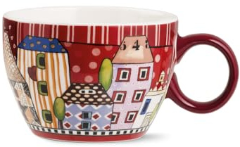Egan Tazza Colazione Paese Mio Rosso Ml.460