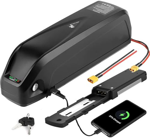 48V 15Ah Electric Bicycle Battery for 0-2200W Mountain Bike - Durable Lithium Ebike battery for Rear wheel Electric Bikes Conversion Kit (48V 15Ah 0-1500W/Grade A cell)