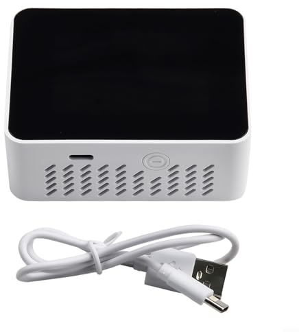 Zilimontt Détecteur de dioxyde de carbone 3 en 1, moniteur de qualité de l'air avec capteur de température et d'humidité, plage de 400 à 5000 ppm, précision de température ± 1 °C, ± 2 % pour une