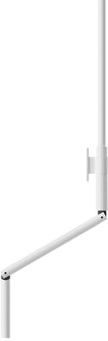 Manivelle Blanche Complète de 1300mm pour Volet Roulant - Manivelle Geiger avec Tringle de Ø9,4/12mm pour Store ou Volet Roulant Manuel - Qualité Allemande