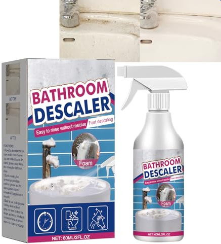 Badezimmer-Entkalker-Schaumspray, Badezimmer-Entkalker, Reiniger Für Hartnäckige Flecken Im Badezimmers, Kalkentferner-Spray, Mehrzweck-Schaumreiniger Für Bad, Toilette, Waschbecken, Glas (1pcs)