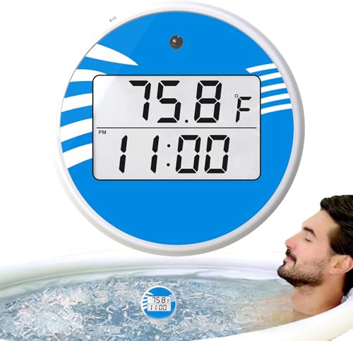 Termometri per bagno di ghiaccio - di termometro per piscina galleggiante impermeabile, lettura della temperatura sul display a LED, funzione timer integrata | vitali per immersione