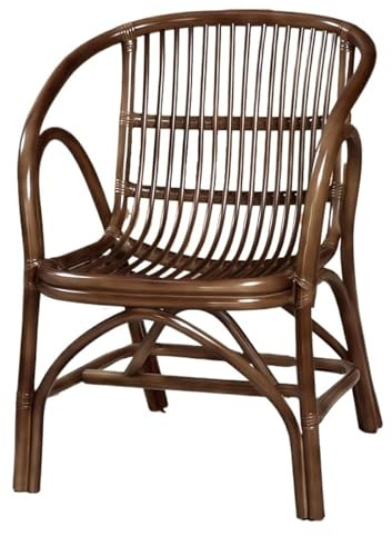 Modernos sillones de comedor de ratán con respaldo y reposabrazos, elegantes sillas de mimbre para exteriores, patio, jardín, comedor y espacio de lectura relajante