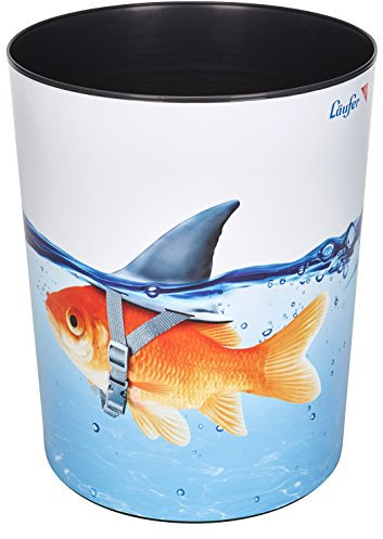 Läufer 26663, cestino per la carta con motivo cane colorato, 13 litri, perfetto per la cameretta dei bambini, rotondo Goldhai Goldhai