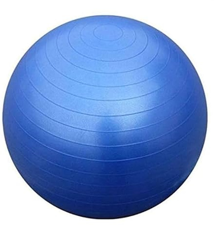 FFITNESS FSTBB65B Total Body Balance Ball | Home Fitness Bigger Fit Ball Softball (Durchmesser 55 bis 85 cm) für Yoga, Pilates, Fitnessstudio | GymBall | Schweizer Ball (65 cm, Blau)
