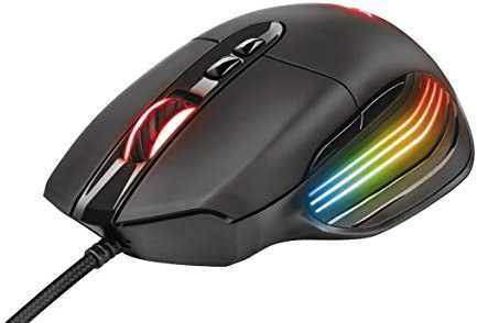 Trust Gaming GXT 940 Xidon Ratón para Gaming (con resolución de 10.000 PPP e iluminación LED RGB Completa) Negro