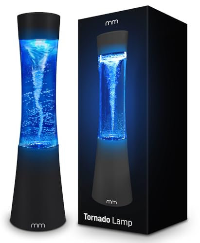 mikamax Tornado LED Lampe - Nachtlampe & Schreibtischlampe - Bewegliches Stimmungslicht mit Tornado-Effekt